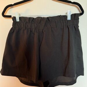 Black Women's Paperbag Shorts